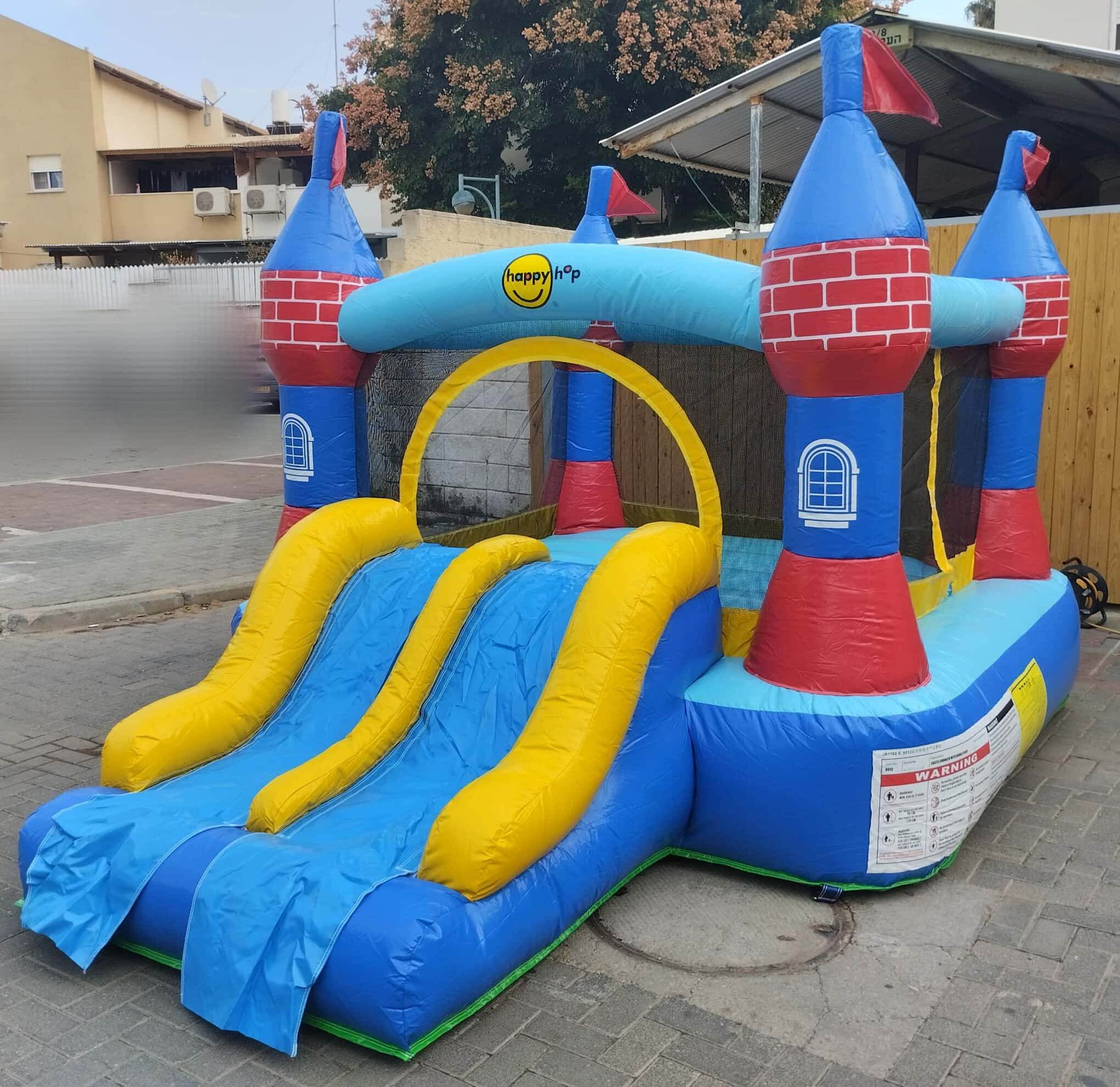 מתנפח טירה מגלשה כפולה